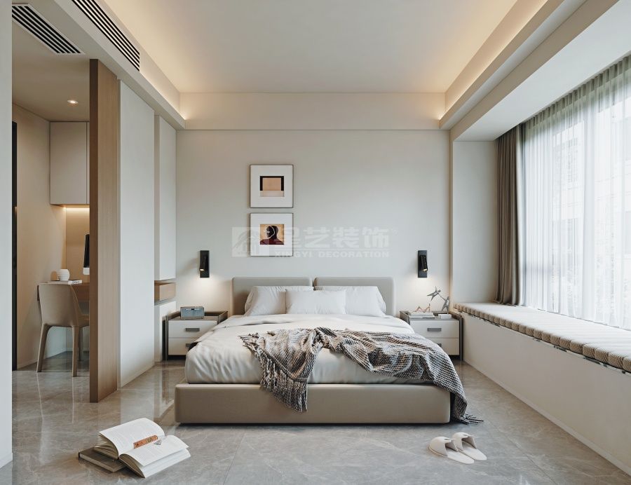 现代简约风格住宅设计，温润木色与岩板材质完美融合(图7)