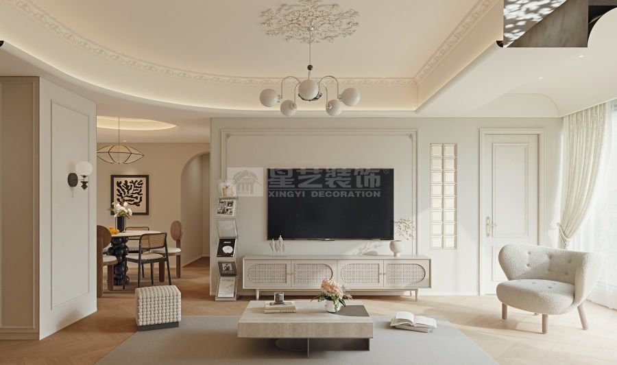 现代轻法式住宅设计，优雅与简约的完美融合(图1)