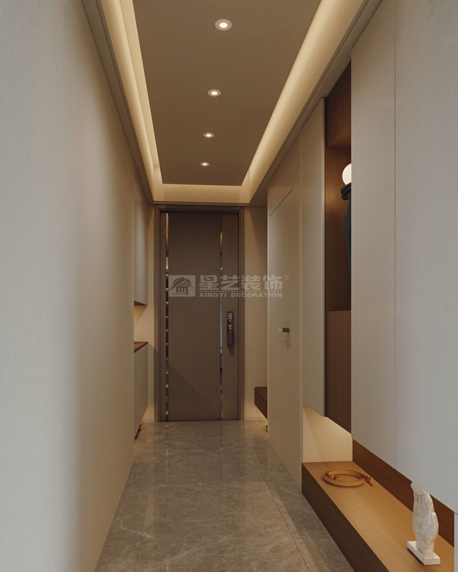 现代简约风格住宅设计，温润木色与岩板材质完美融合(图6)