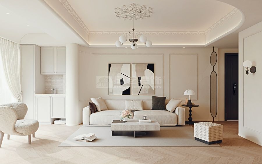 现代轻法式住宅设计，优雅与简约的完美融合(图2)