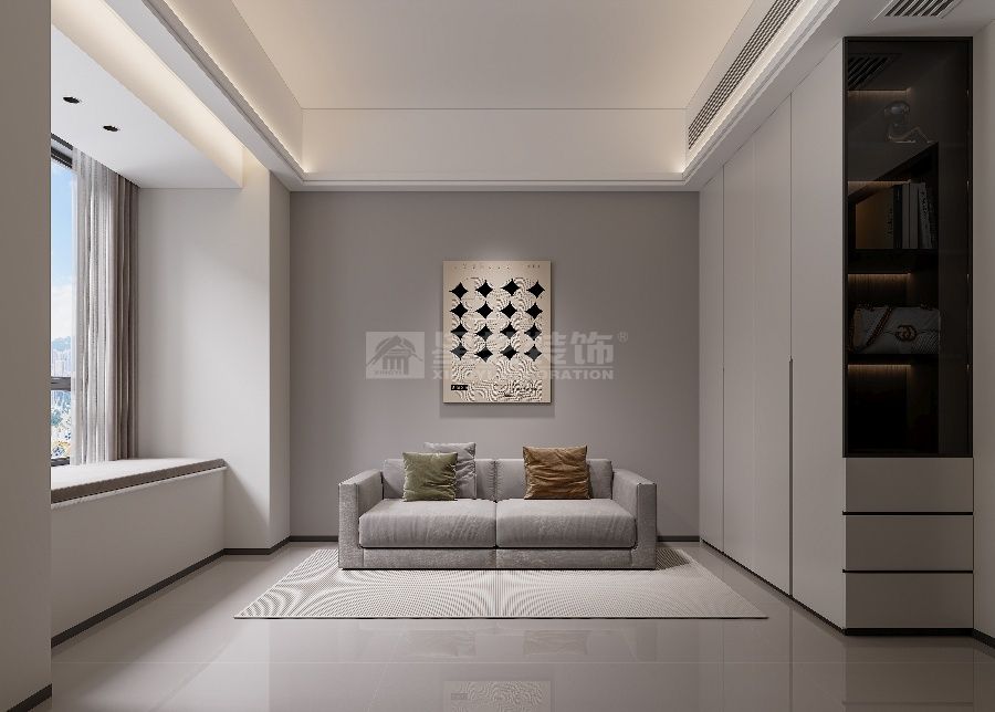 现代简约风格住宅设计案例，打造简洁舒适的居住空间(图8)