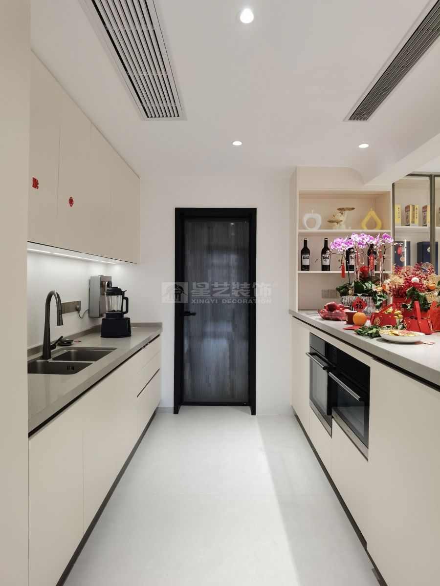 无主灯悬浮设计打造现代家居光影魔术，中西双厨提升生活品质(图9)