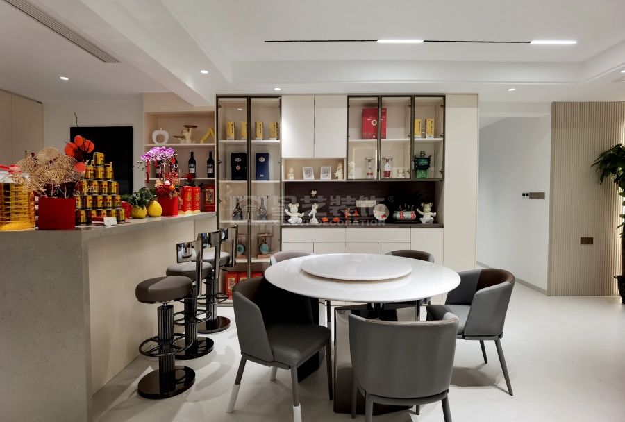 无主灯悬浮设计打造现代家居光影魔术，中西双厨提升生活品质(图4)