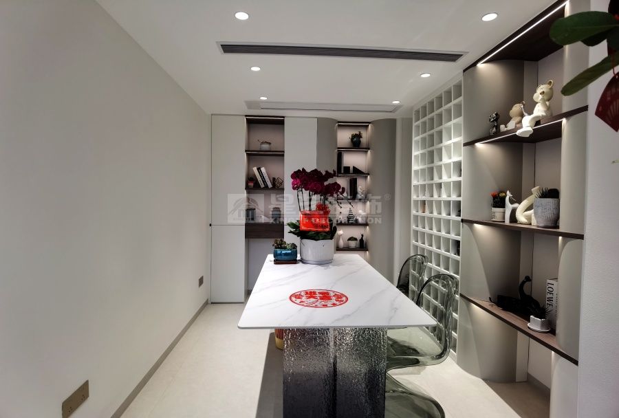 无主灯悬浮设计打造现代家居光影魔术，中西双厨提升生活品质(图20)