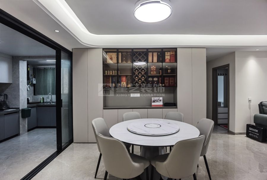 160㎡现代风住宅设计，悬浮顶打造高挑空间感(图8)