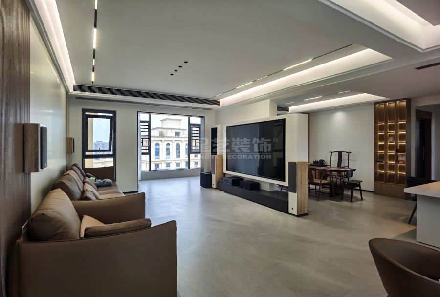 双层住宅设计新理念：无主灯吊顶搭配悬浮元素营造现代简约生活空间(图4)