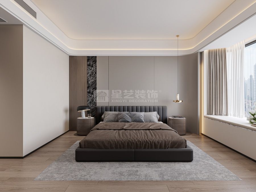 现代极简五房两厅设计，独立电竞房打造科技感家居空间(图5)