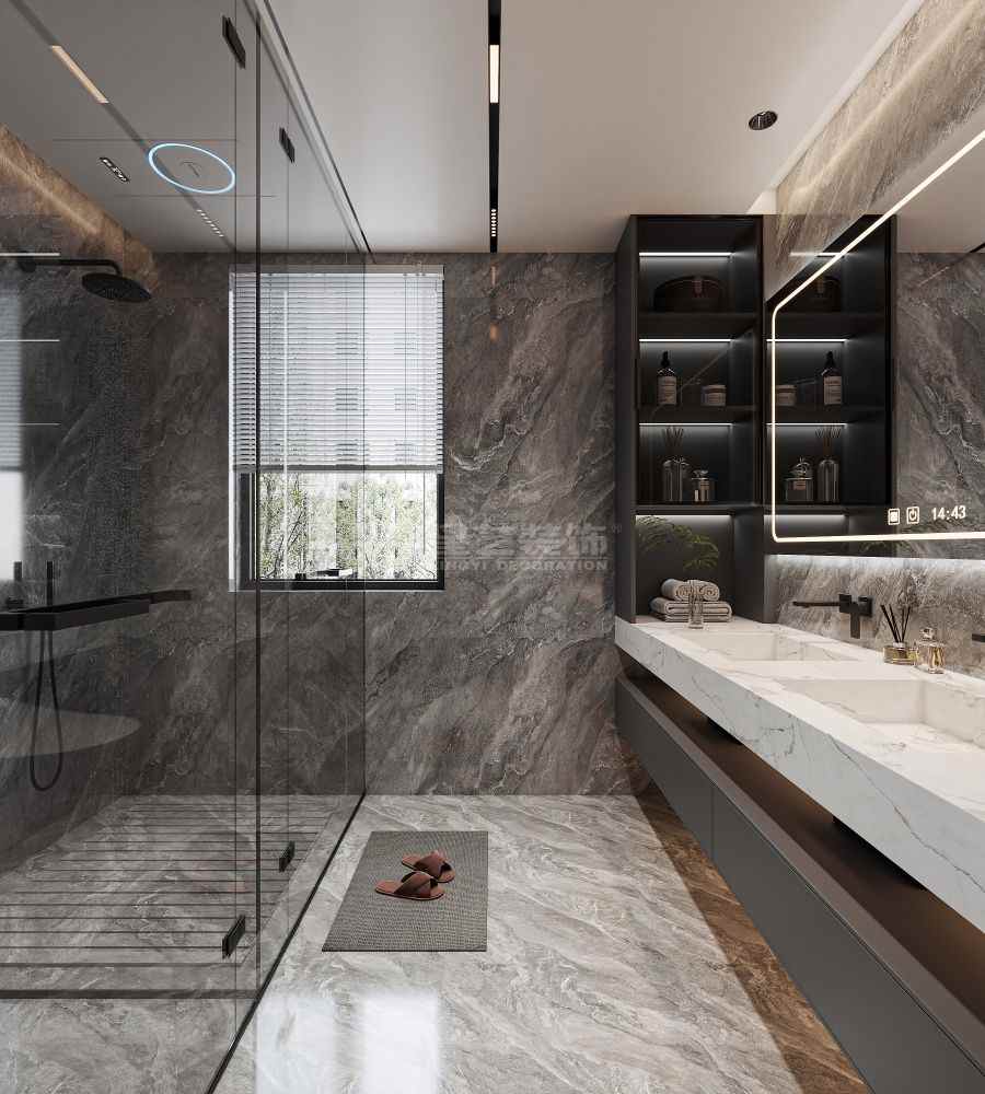 现代极简五房两厅设计，独立电竞房打造科技感家居空间(图7)