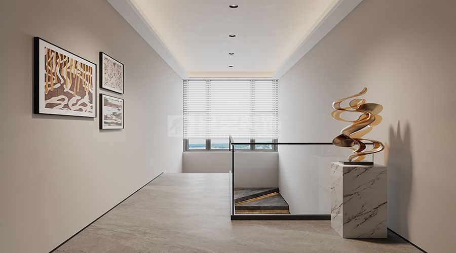 现代小复式装修设计案例，中性色调营造高级感居住空间(图12)