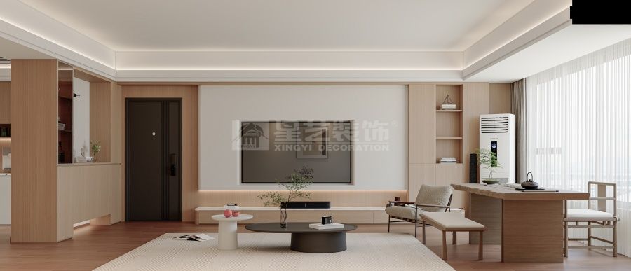 原木风亲子住宅设计自然治愈主题温馨家居空间(图1)