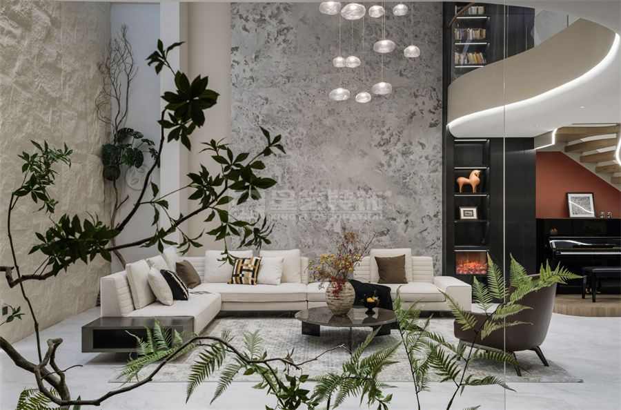 自然与现代融合的优雅住宅设计，打造宁静舒适艺术空间(图3)