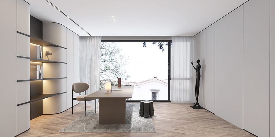 现代家居空间设计指南：客厅餐厅卧室玄关书房完美搭配方案(图9)