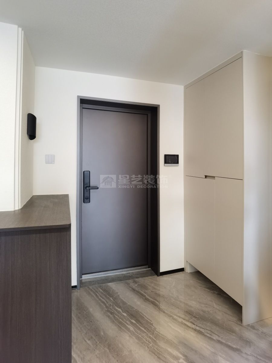 110平米现代简约风住宅改造，开放式厨房配独立衣帽间设计(图16)