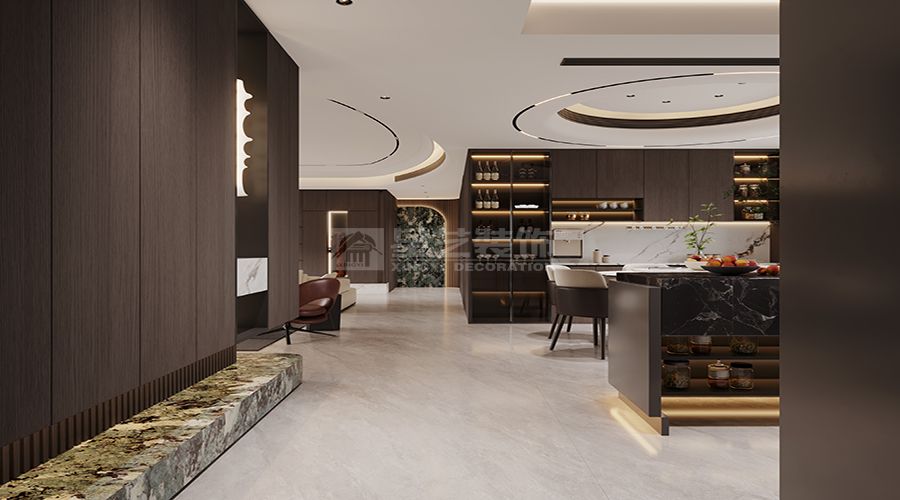 意式极简深色调设计风格打造高级质感空间(图4)