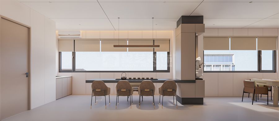 现代极简主义住宅设计，回归茶道精神的纯粹本真(图7)