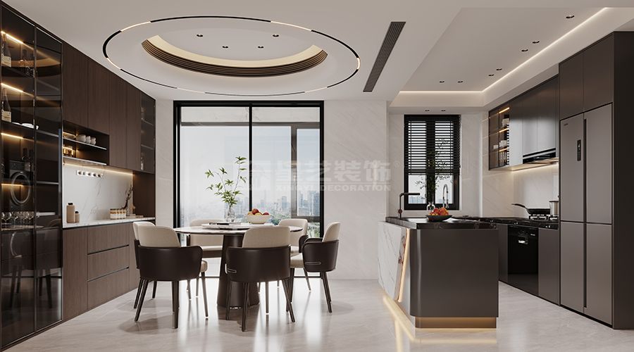 意式极简深色调设计风格打造高级质感空间(图2)