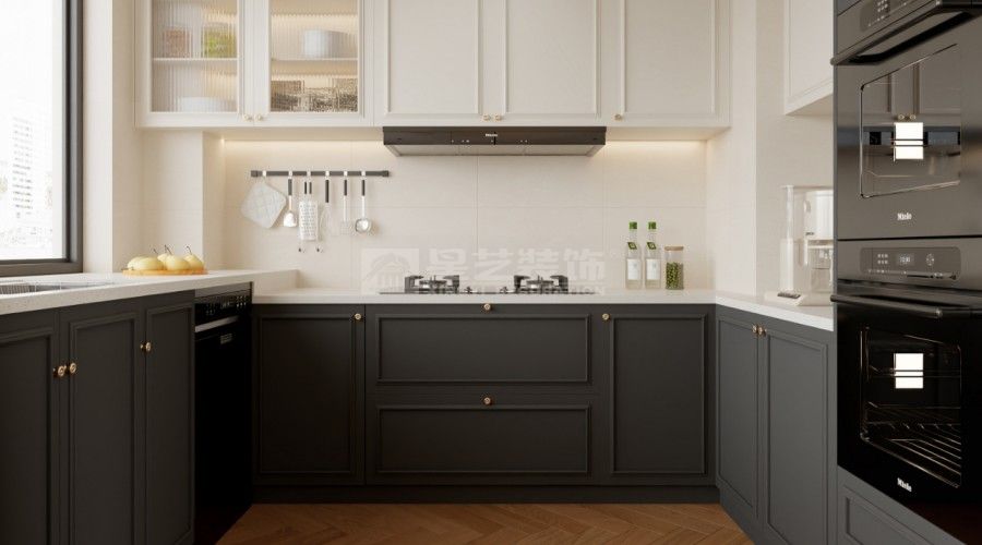 复古法式南洋风装修设计，胡桃色木纹砖打造电影感家居空间(图9)