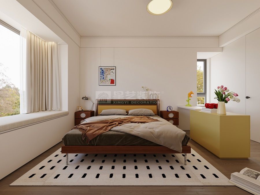 中古风混搭鲜艳软装设计，打造无边界感家居空间(图8)