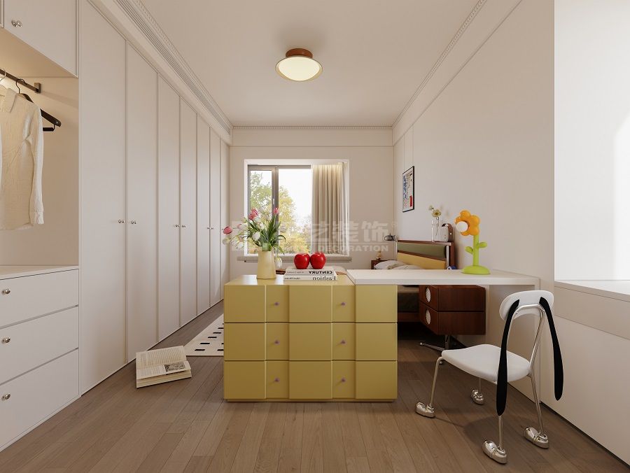 中古风混搭鲜艳软装设计，打造无边界感家居空间(图10)