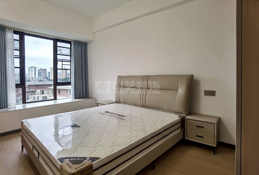 200㎡精装房改造现代极简风，70㎡客厅中西双厨设计方案(图9)