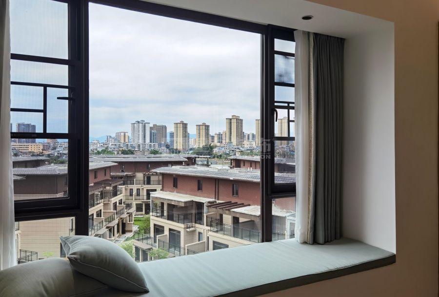 200㎡精装房改造现代极简风，70㎡客厅中西双厨设计方案(图19)