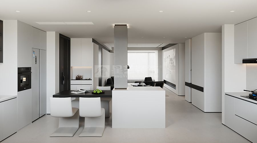 90后夫妻现代简约住宅设计，打造多功能温馨家居空间(图3)