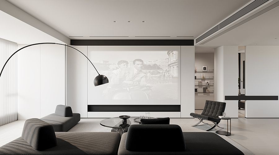 90后夫妻现代简约住宅设计，打造多功能温馨家居空间(图2)