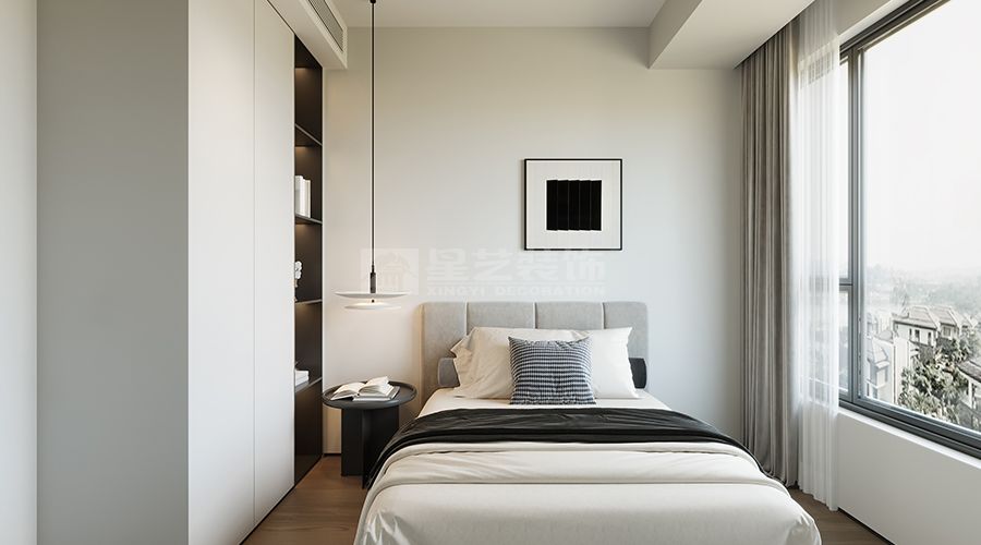 90后夫妻现代简约住宅设计，打造多功能温馨家居空间(图5)