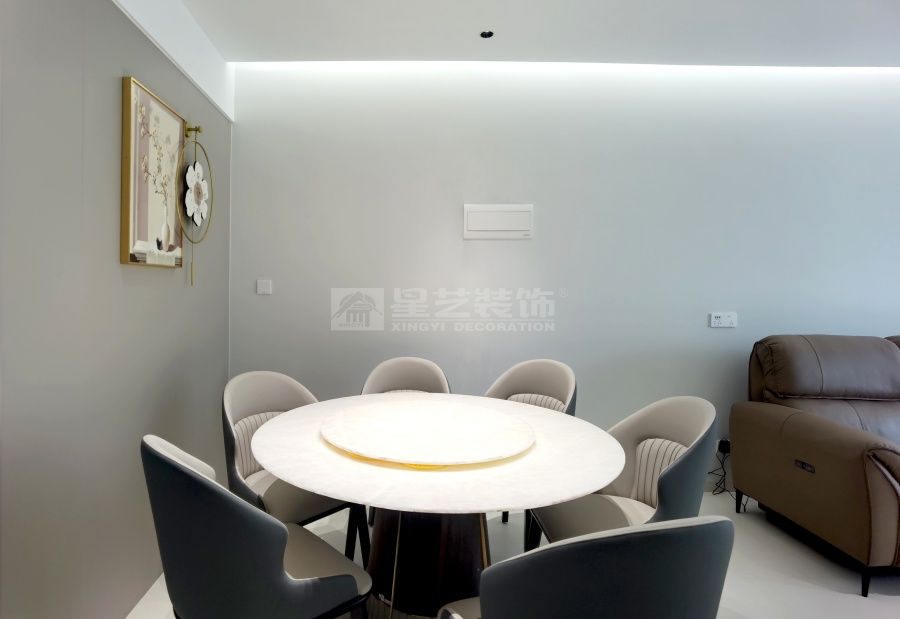 贺州信都龙腾雅苑140平现代简约风格家居设计案例赏析(图6)