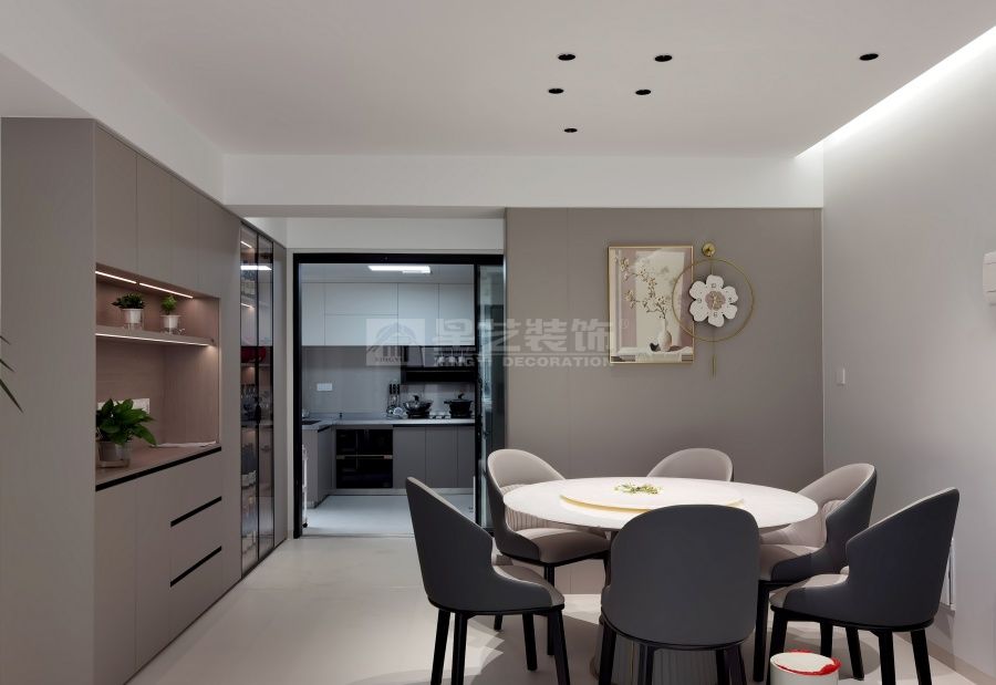 贺州信都龙腾雅苑140平现代简约风格家居设计案例赏析(图10)