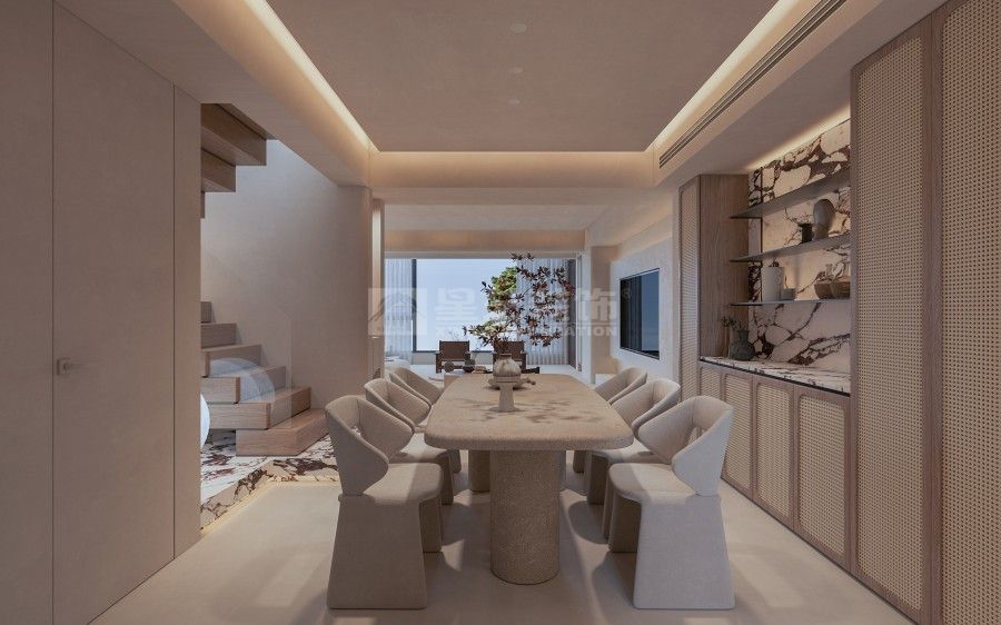 万科玖龙台（奶油侘寂风）(图5)