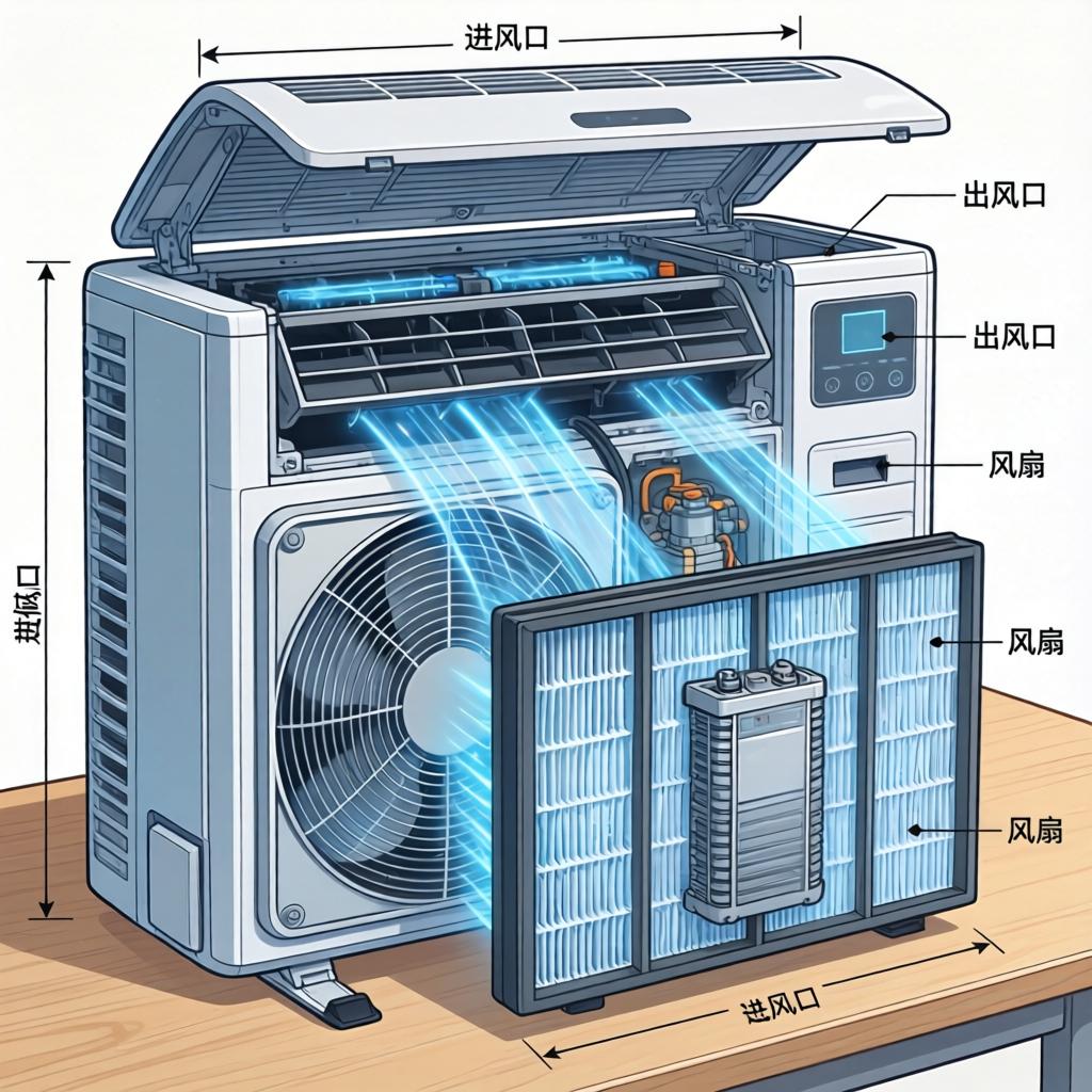 移动式空调过滤网拆除清洗技巧与抗菌防霉原理解析(图1)
