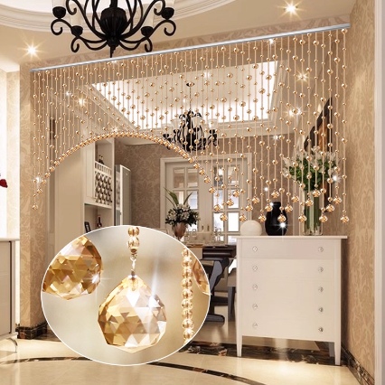 水晶帘子珠、窗帘如何打造北欧极简居家氛围？