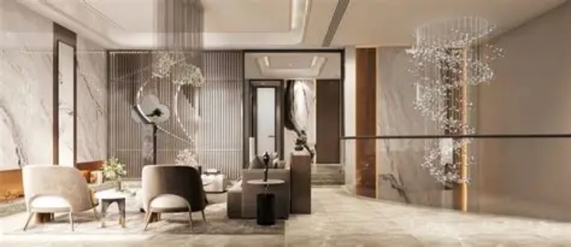 中式轻奢居家案例：高端水晶帘子珠呈现东方与现代融合(图3)